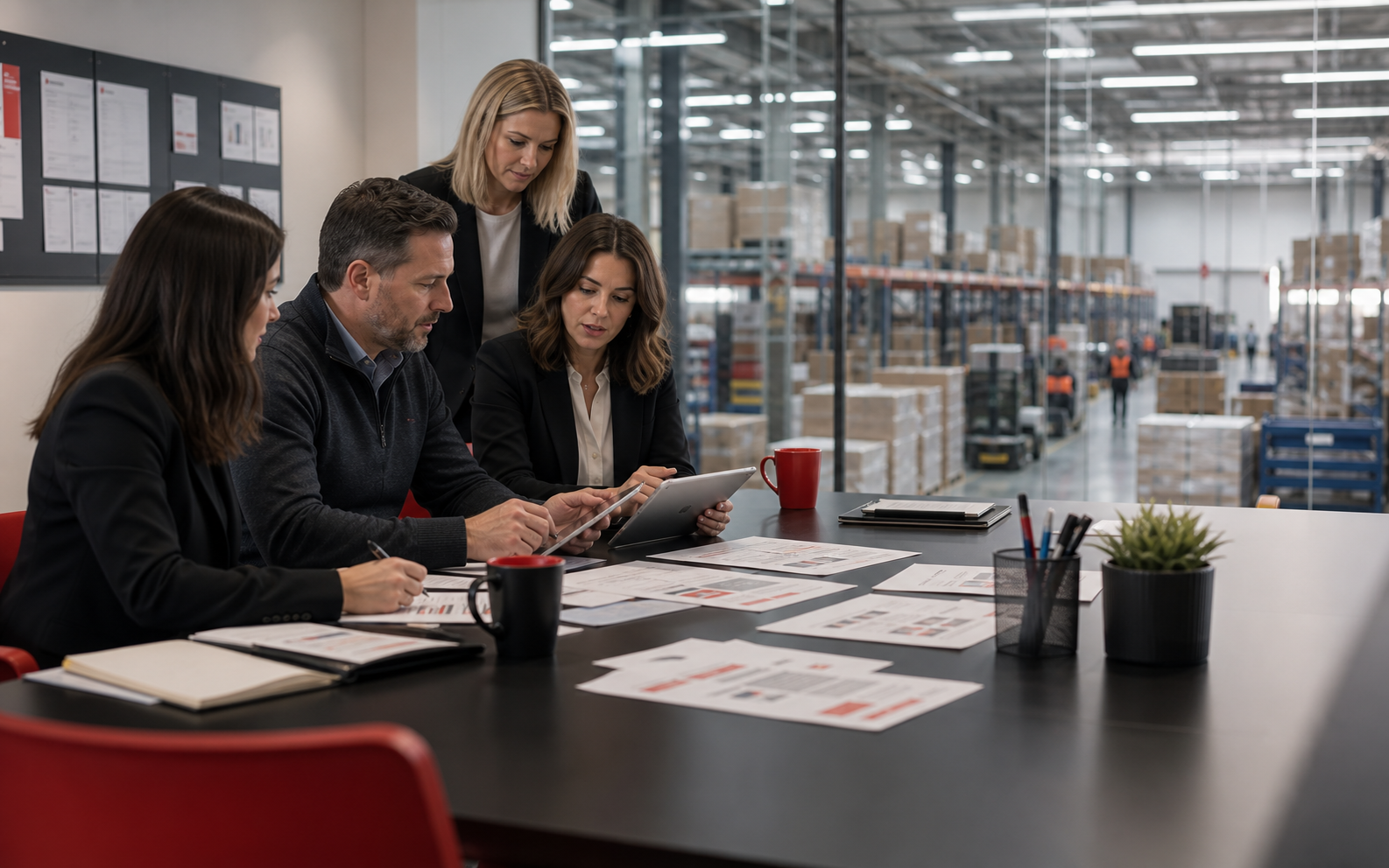 Recruitment team reviewing structured screening evidence for a high-volume hiring plan
